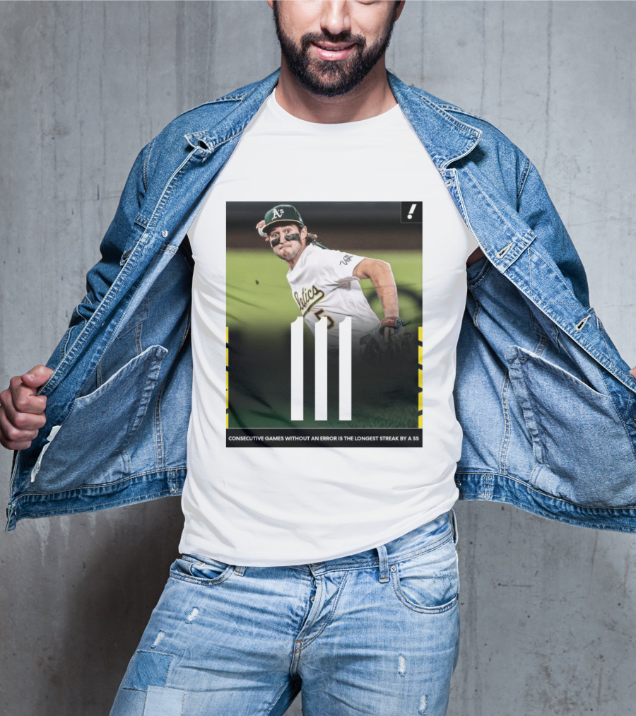 Jacob Wilson Athletics 111 Consecutive Errorless Games Record By Shortstop T-Shirt
