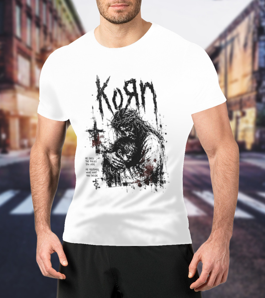Korn Jesus Falling Apart I Found Him Jesus Put Me Together T-Shirt