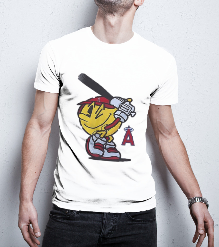 Los Angeles Angels Pacman Baseball T-Shirt