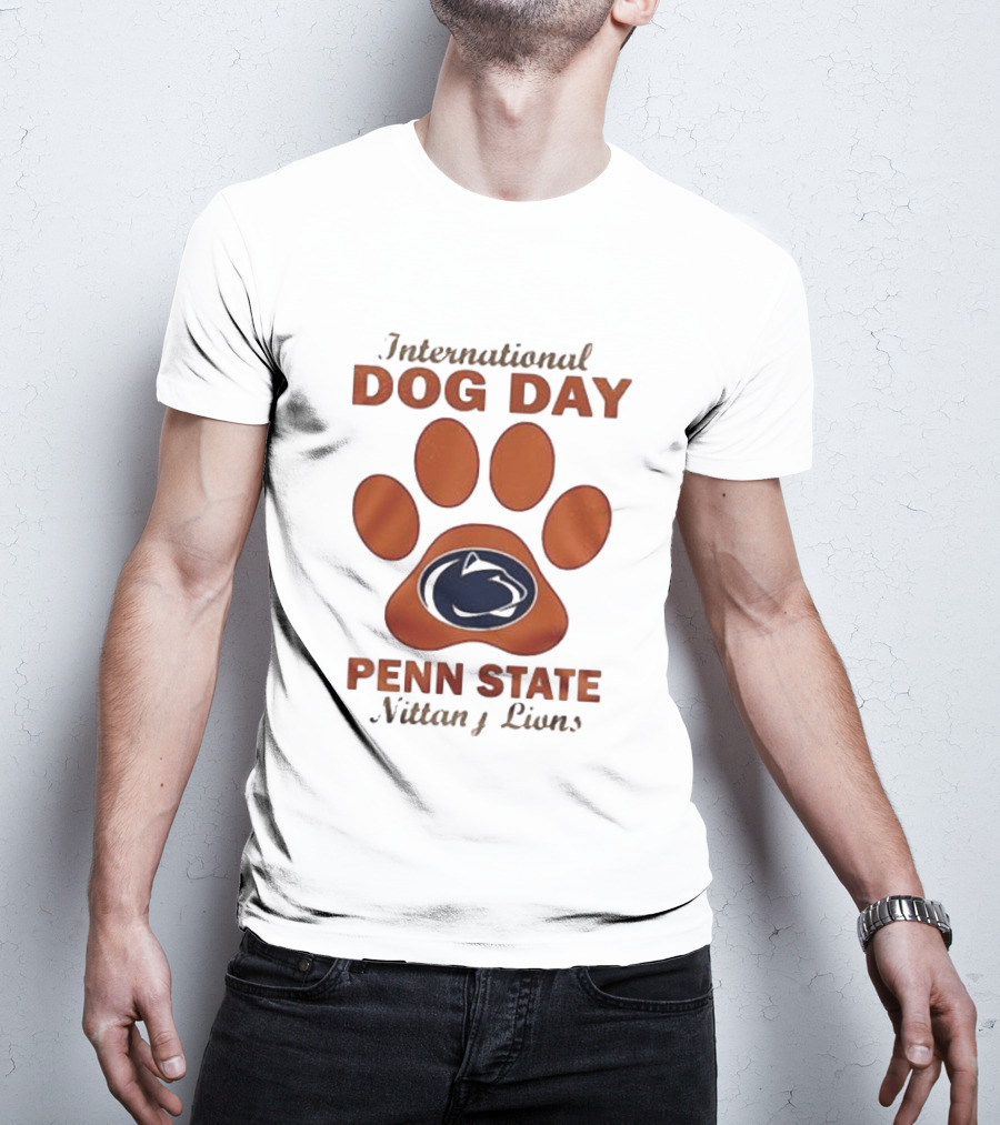 International Dog Day Paw Print Penn State Nittany Lions T-Shirt