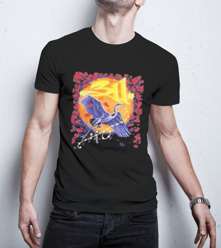 311 Band 2026 US Tour With Beach Weather Tunnel Vision Heron And Sun T-Shirt