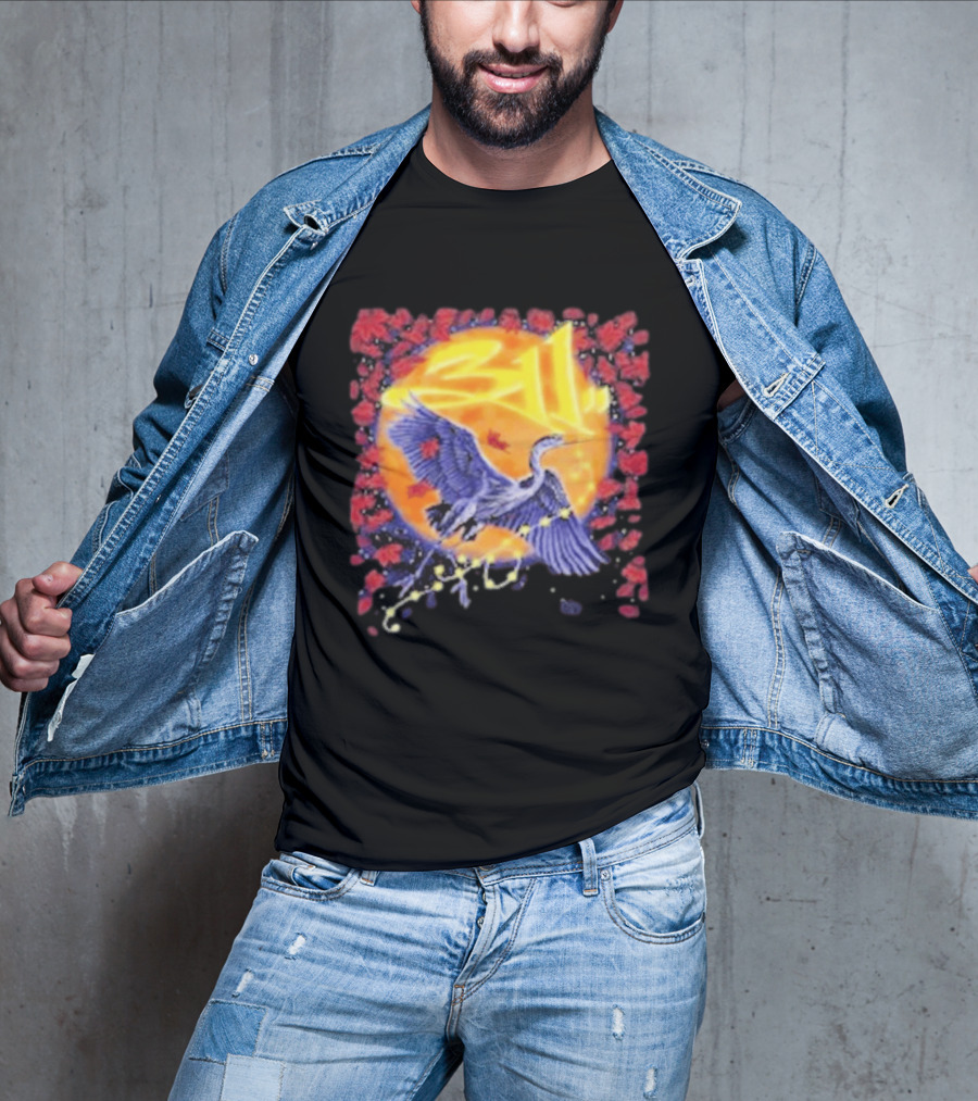 311 Band 2026 US Tour With Beach Weather Tunnel Vision Heron And Sun T-Shirt