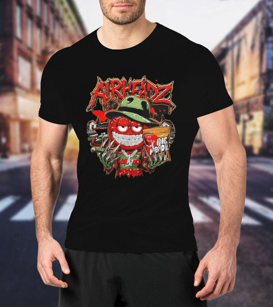 Airheadz Nightmare Street Freddy Krueger Candy Monster T-Shirt