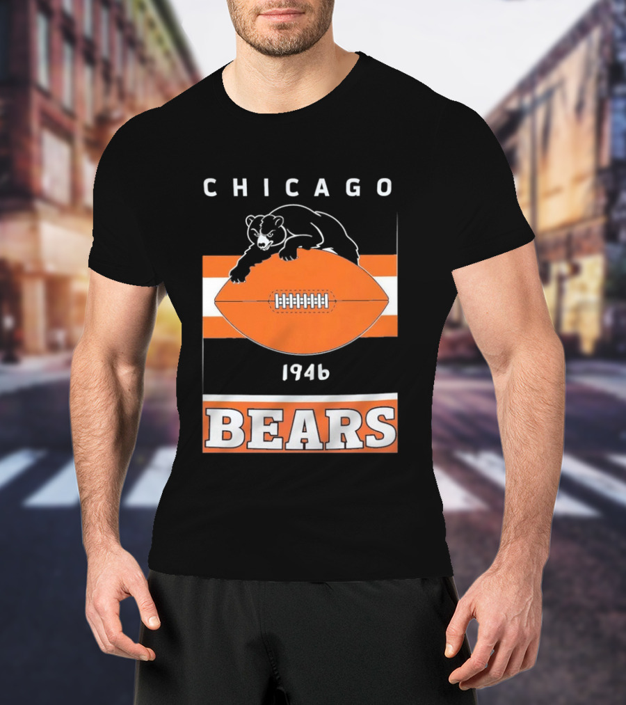 Chicago Bears 1946 Football Vintage Team History T-Shirt