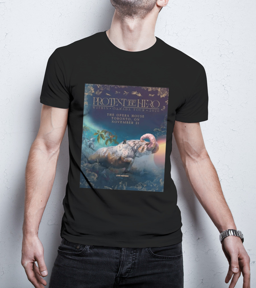 Protest The Hero Within Canada Tour 2026 Opera House Toronto November 21 Live Nation T-Shirt