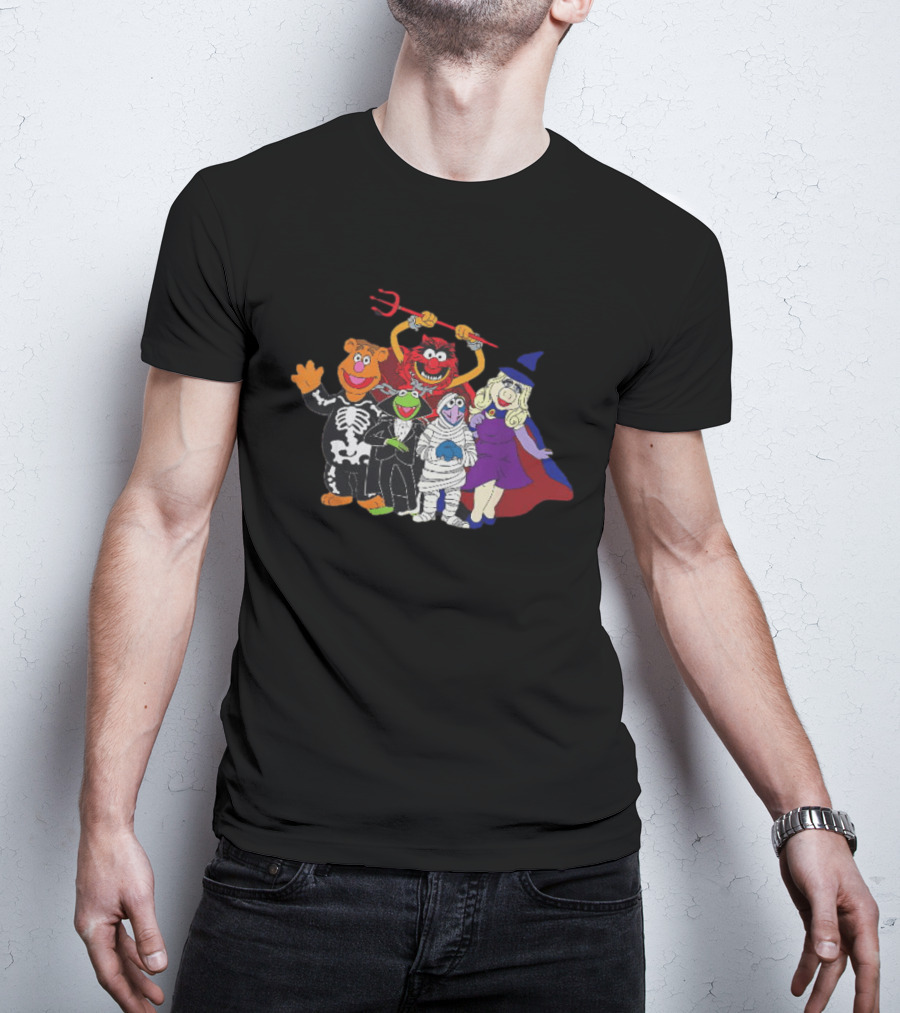 Fozzie Bear Kermit Animal Gonzo Miss Piggy The Muppets Halloween Costumes T-Shirt
