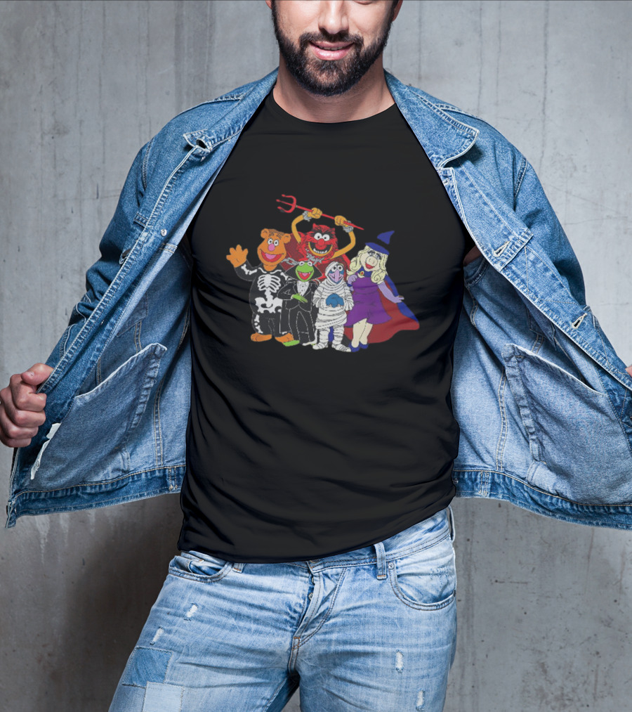 Fozzie Bear Kermit Animal Gonzo Miss Piggy The Muppets Halloween Costumes T-Shirt