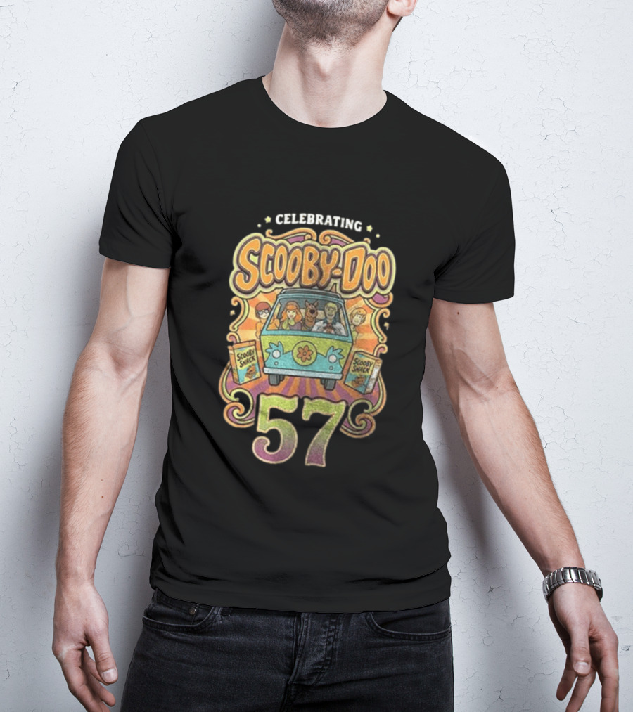 Celebrating 57 Years Scooby Doo And Mystery Machine Adventure T-Shirt