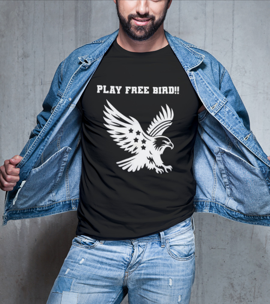 Play Free Bird Eagle Skynyrd Supremacist T-Shirt