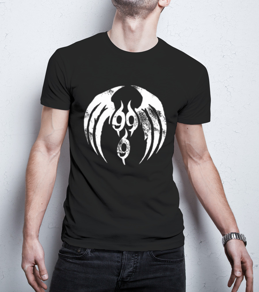 Ho99o9 Store Heaven Upside Down 999 Winged T-Shirt