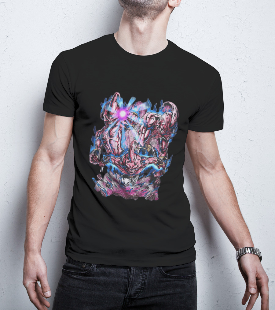 Dragon Ball Z Kid Buu Multiple Forms Energy Attack T-Shirt