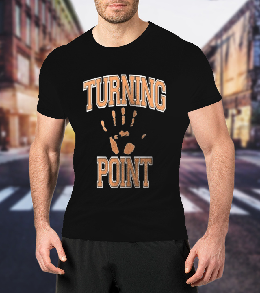 Turning Point Handprint Motivation Dawn Darkness T-Shirt