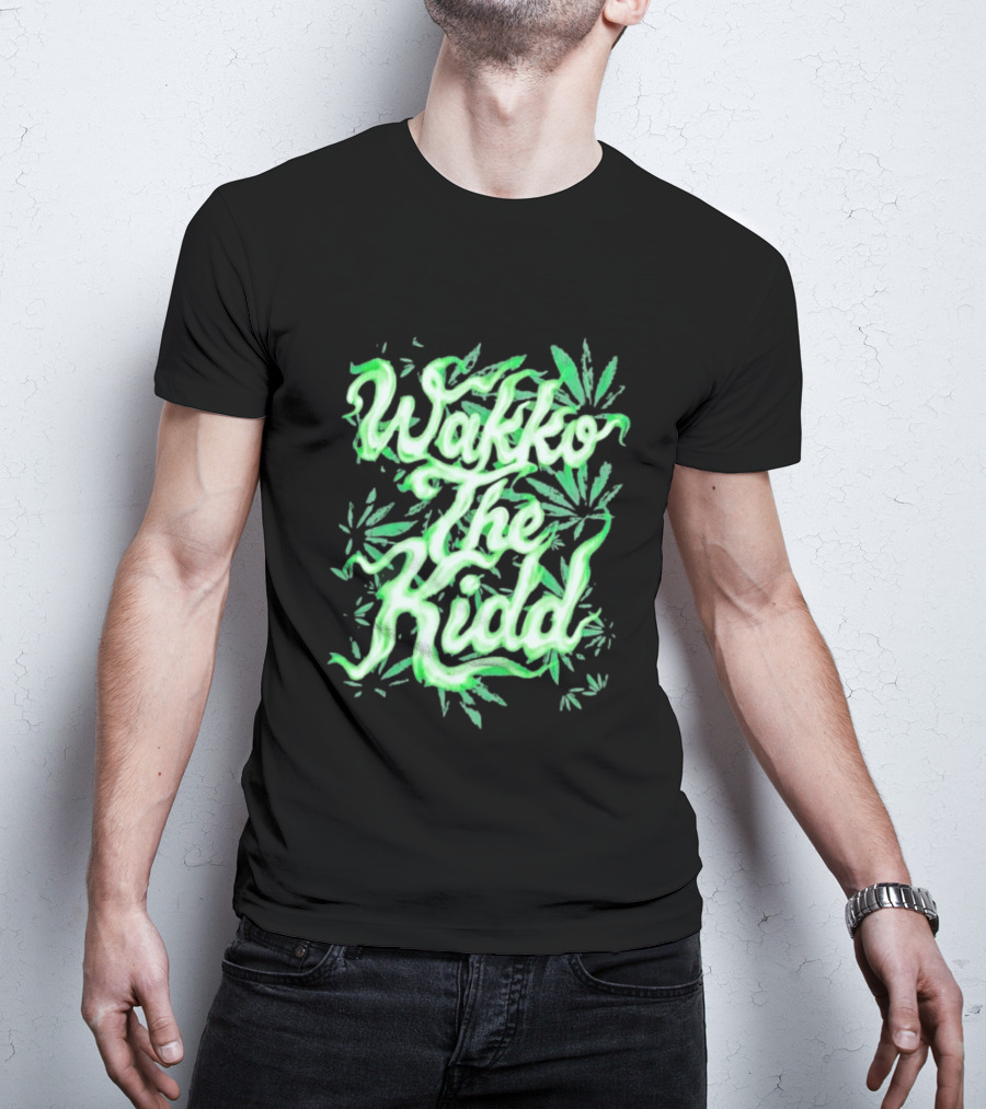 Wakko The Kidd Green Cannabis Leaf Marijuana T-Shirt