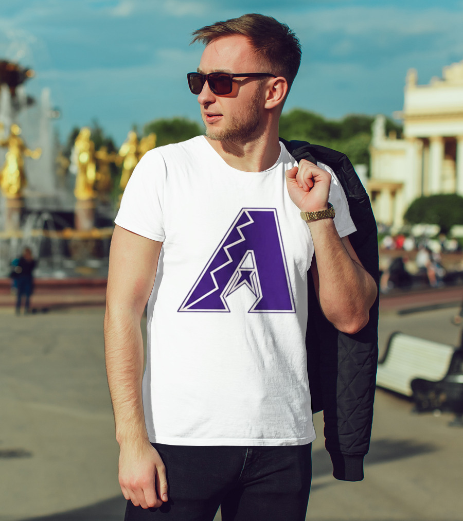 2026 Arizona Diamondbacks GCU Jersey Giveaway Purple "A" T-Shirt
