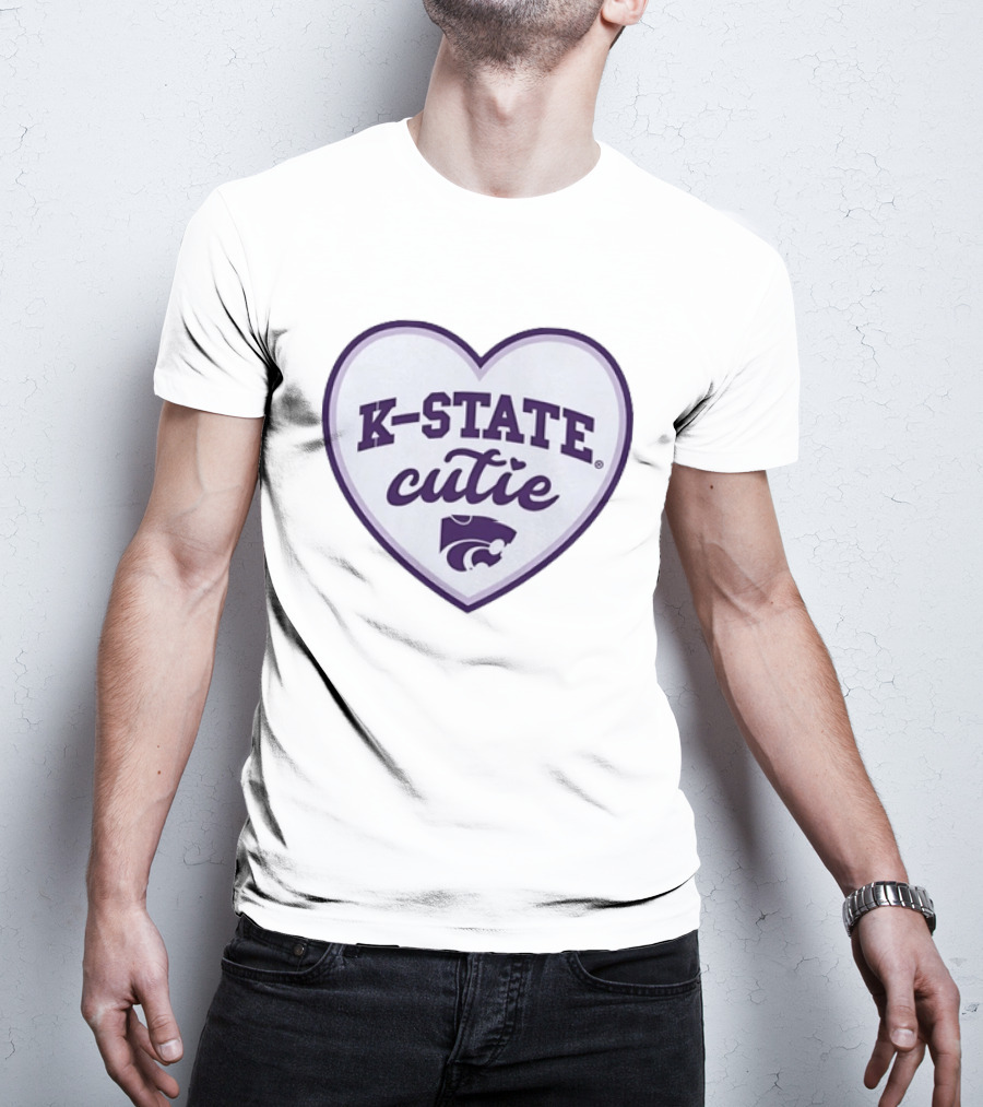 K State Cutie Heart Kansas State Wildcats T-Shirt