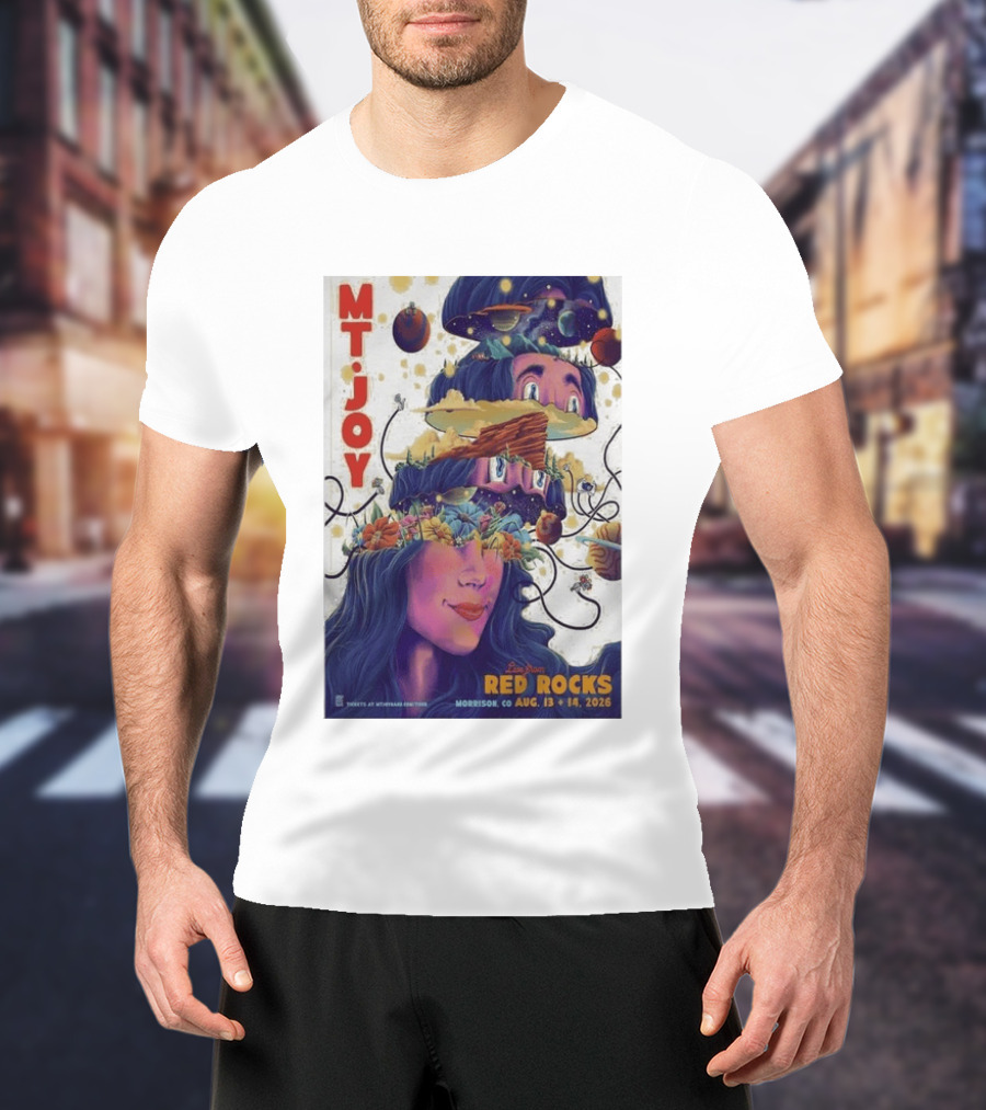 MT Joy Live At Red Rocks Morrison CO August 13 14 2026 S Tour T-Shirt