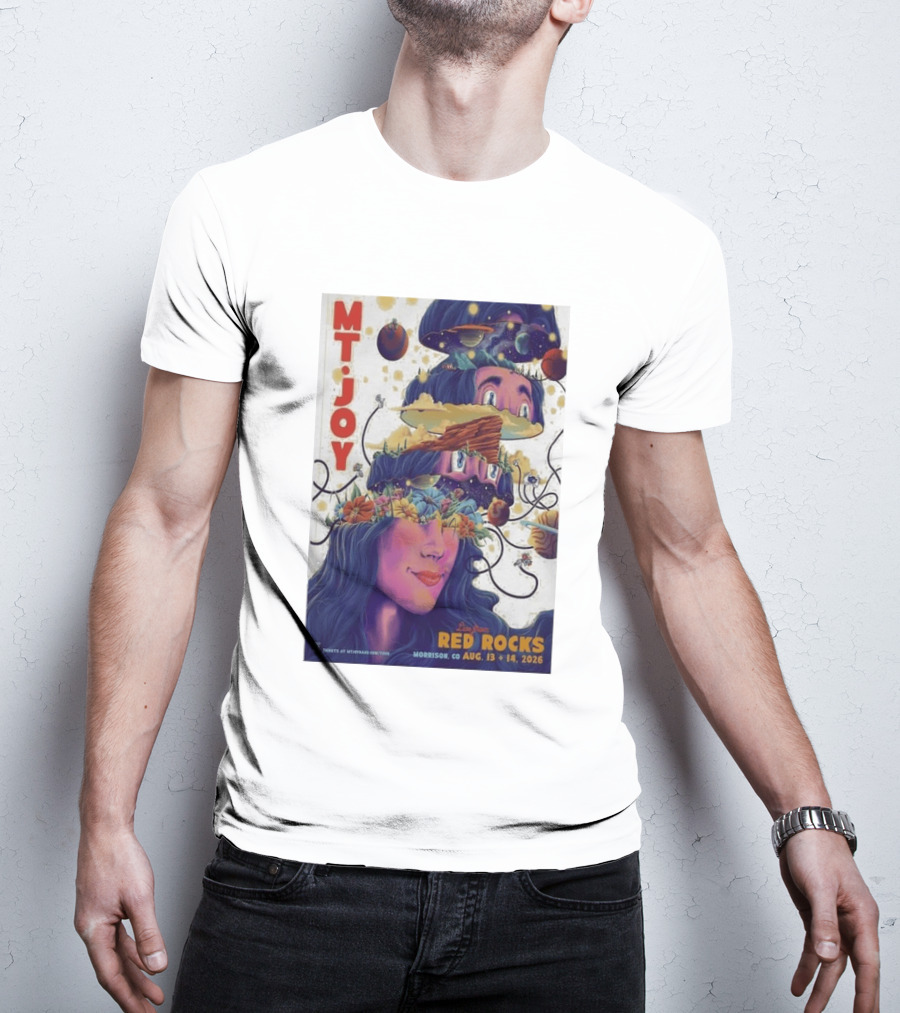 MT Joy Live At Red Rocks Morrison CO August 13 14 2026 S Tour T-Shirt