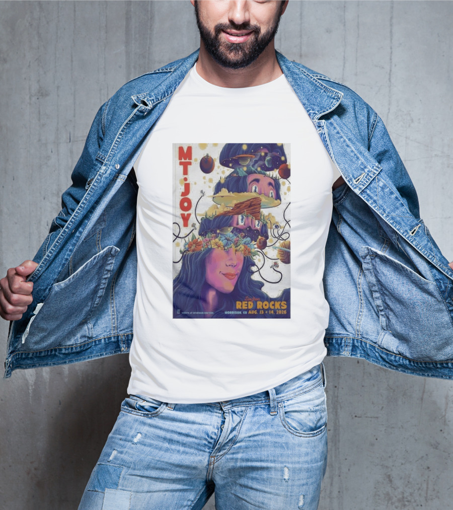 MT Joy Live At Red Rocks Morrison CO August 13 14 2026 S Tour T-Shirt