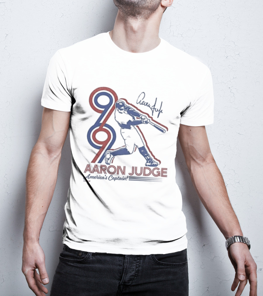 New York Yankees Aaron Judge America's Captain Signature Swing T-Shirt