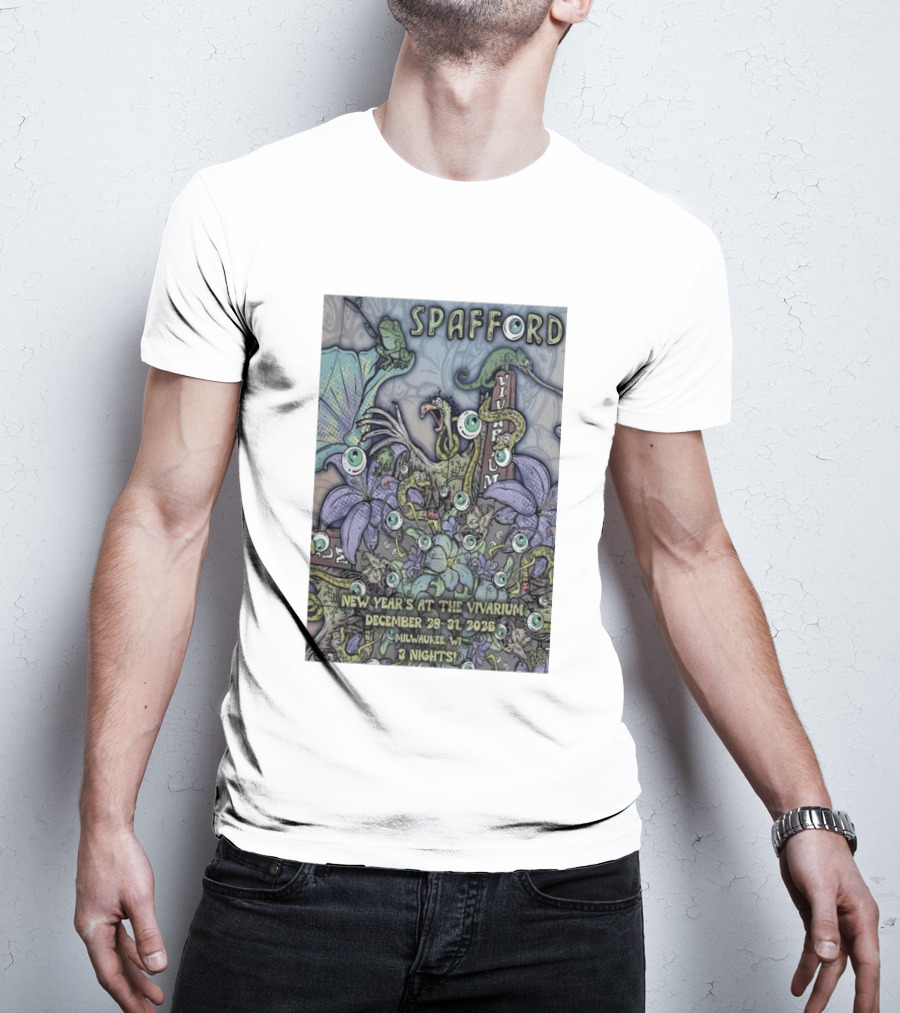 Spafford New Year’s At The Vivarium December 29 31 2026 Milwaukee WI 3 Nights T-Shirt