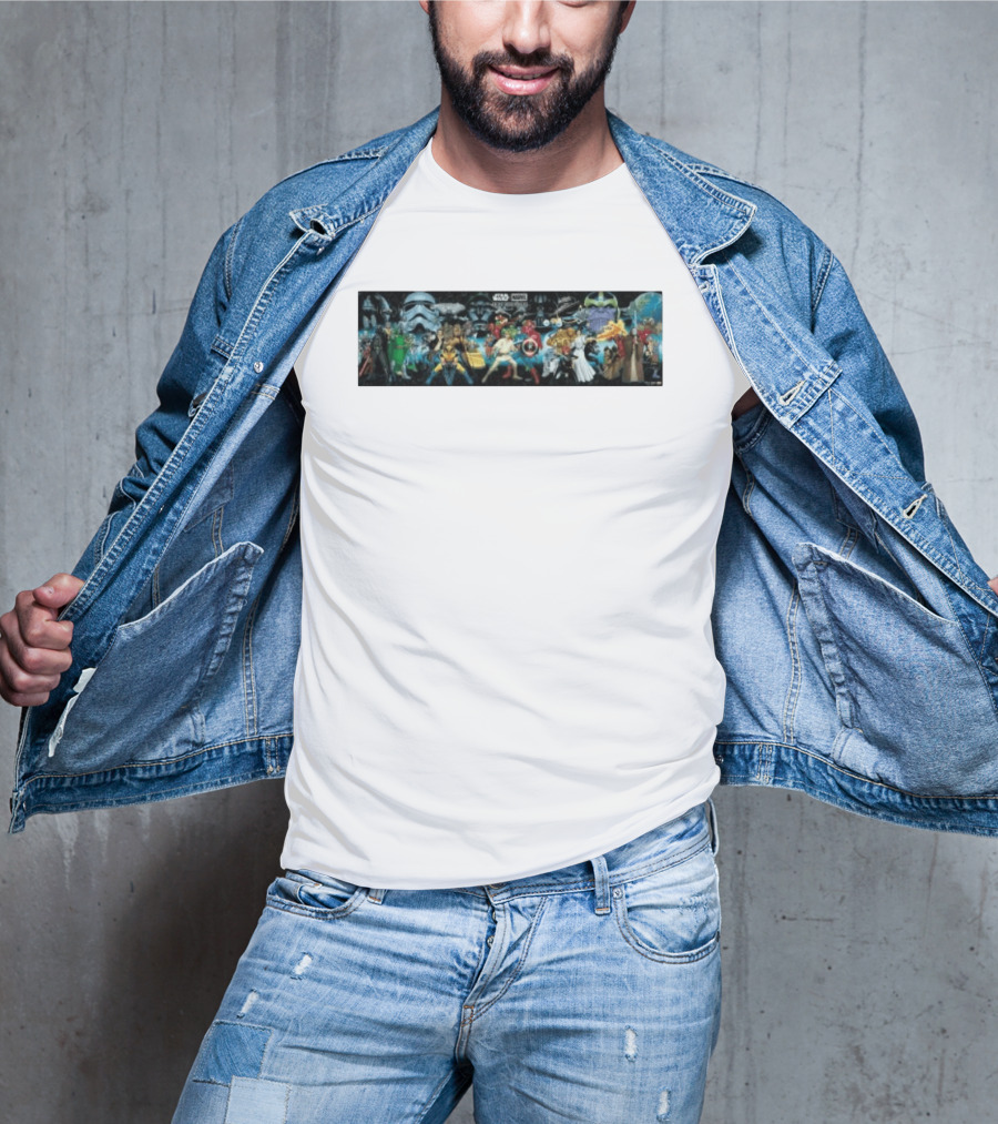 Star Wars X Marvel Hope Assembles Characters Lineup T-Shirt
