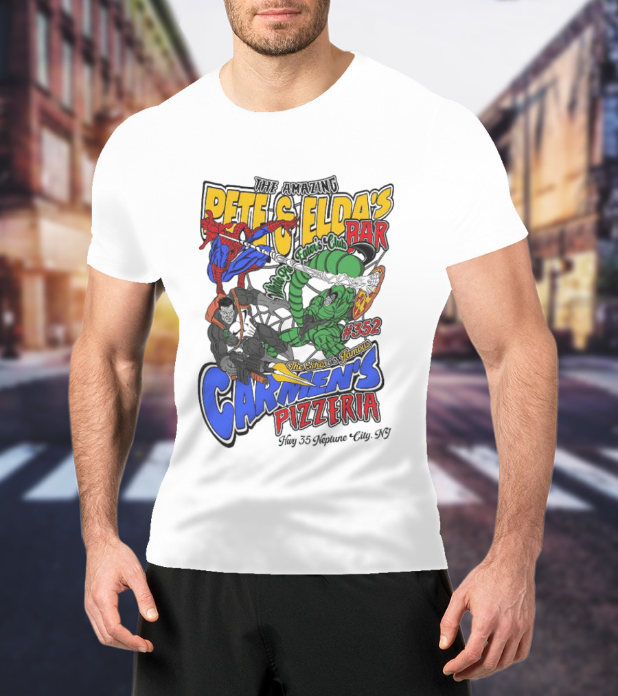 The Amazing Pete And Elda’s The Shore’s Famous Carmen’s Pizzeria T-Shirt