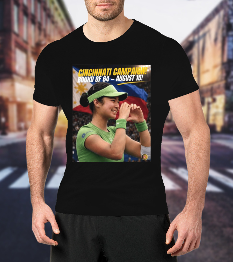Cincinnati Campaign Round Of 64 August 15 Philippines Flag Tennis T-Shirt