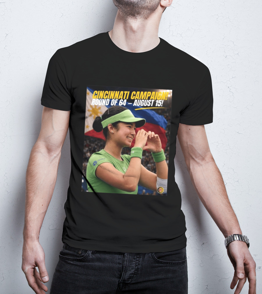 Cincinnati Campaign Round Of 64 August 15 Philippines Flag Tennis T-Shirt
