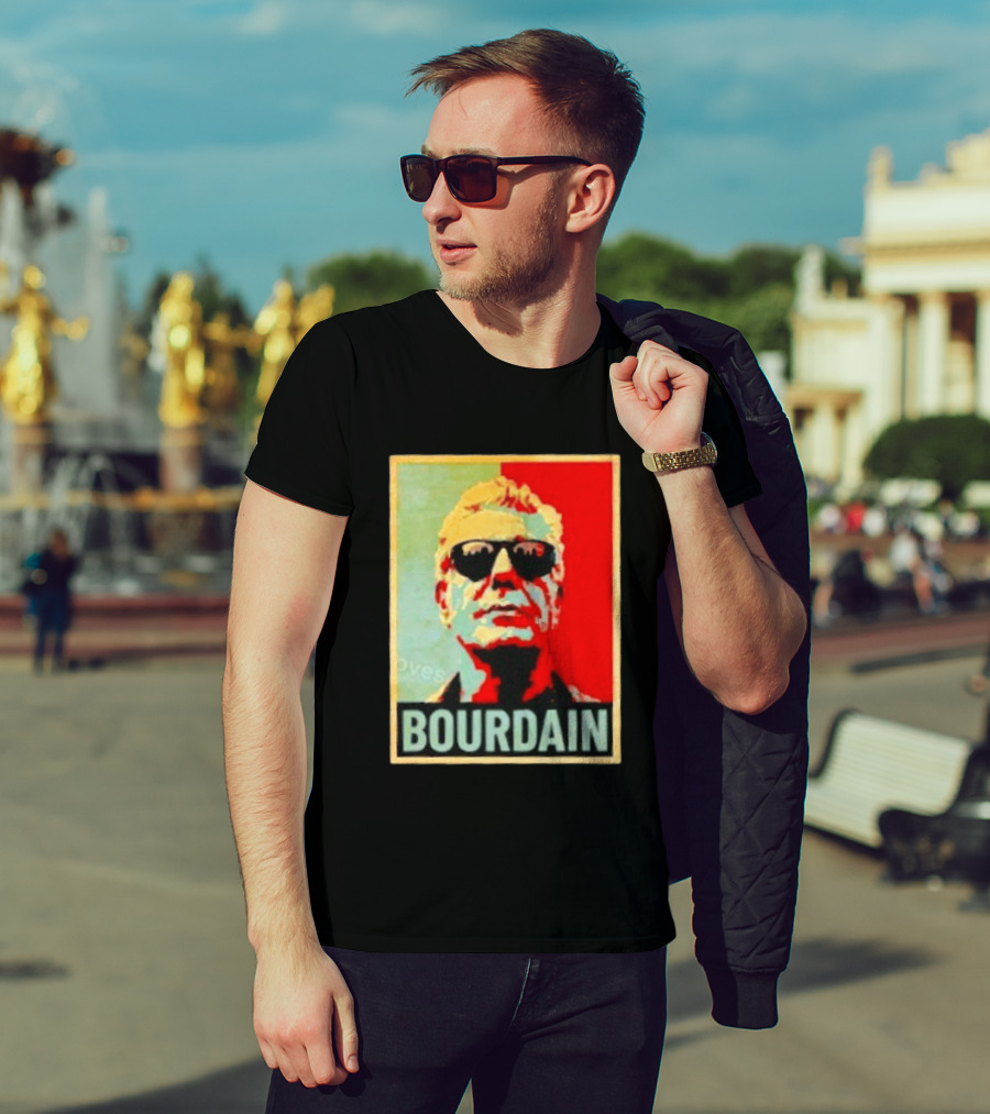 Bourdain Hope Iconic Style Image T-Shirt
