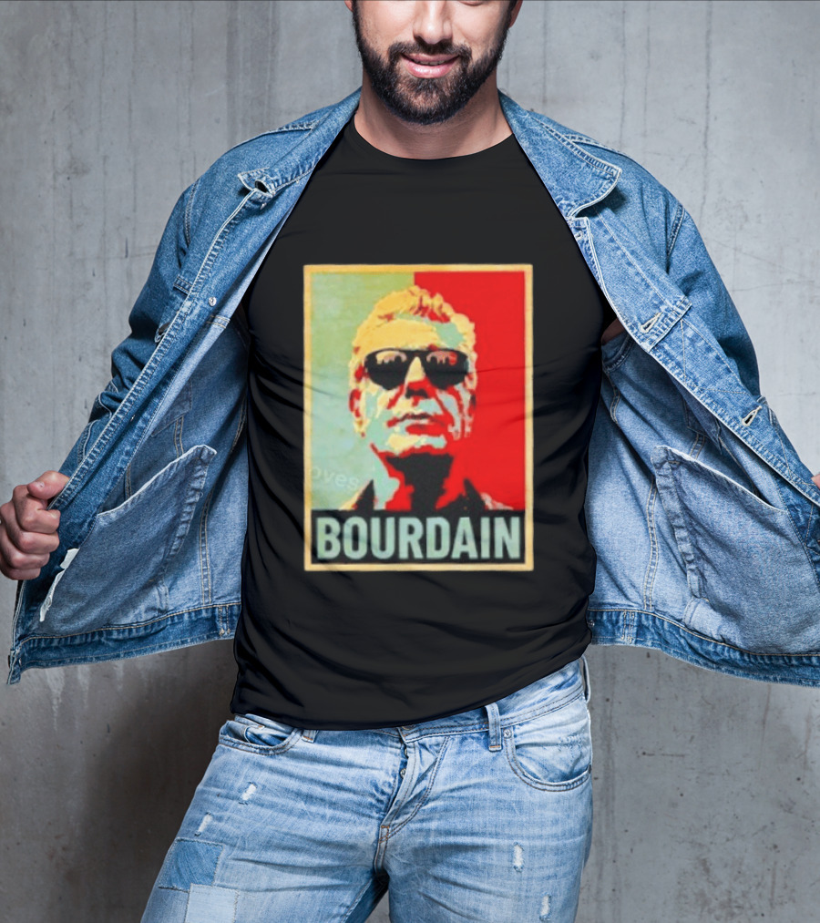 Bourdain Hope Iconic Style Image T-Shirt