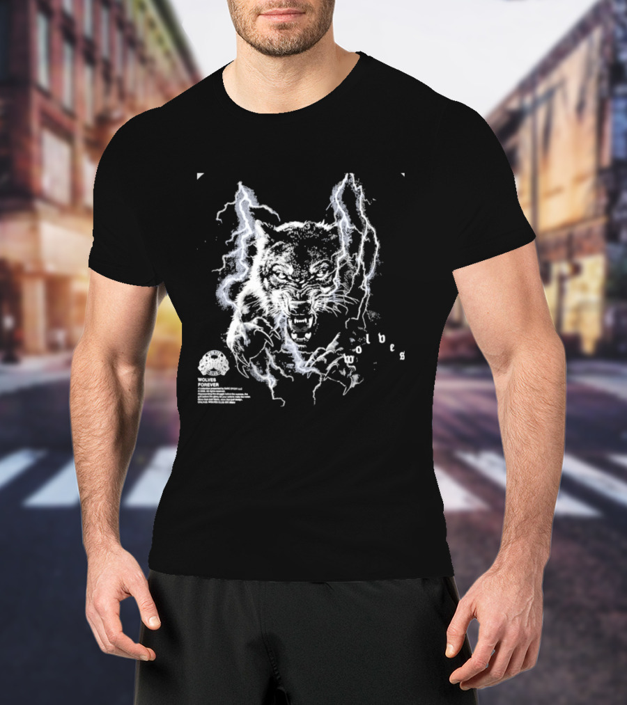 Darcsport Wolves Club Electric Lightning Wolf T-Shirt