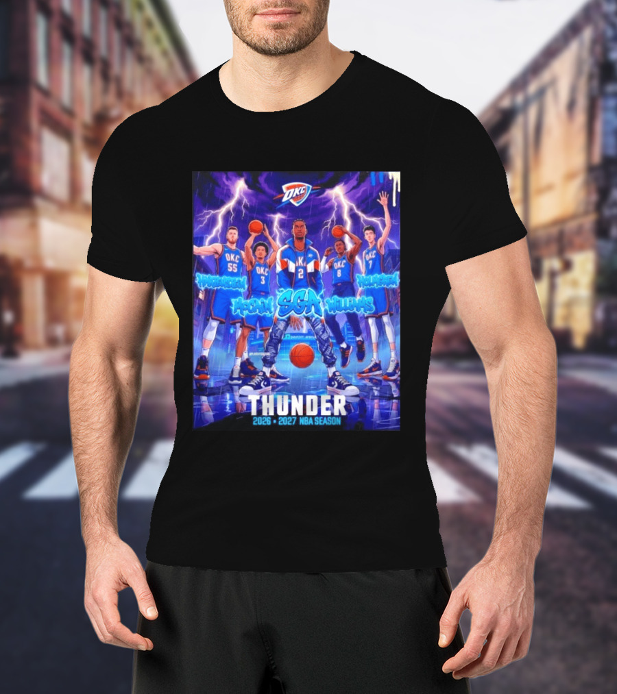 OKC Thunder 2026 2027 NBA Season SGA Hartenstein McCain Williams Holmgren T-Shirt