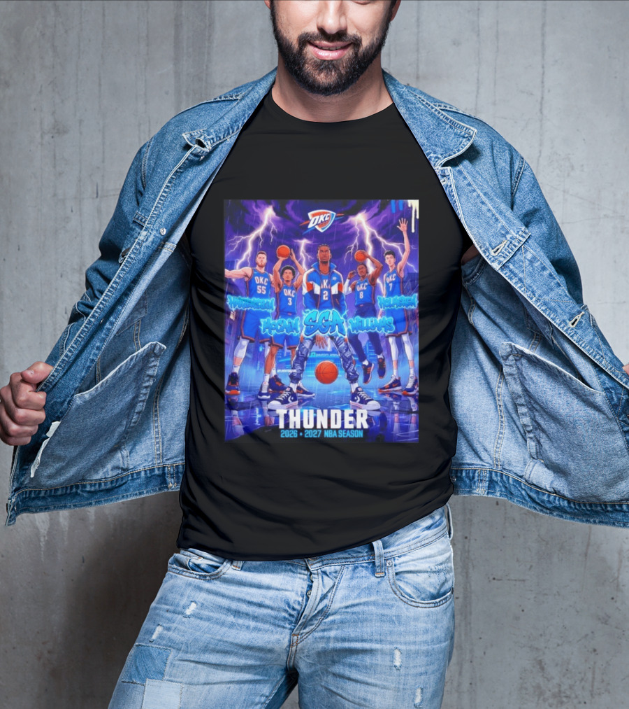 OKC Thunder 2026 2027 NBA Season SGA Hartenstein McCain Williams Holmgren T-Shirt