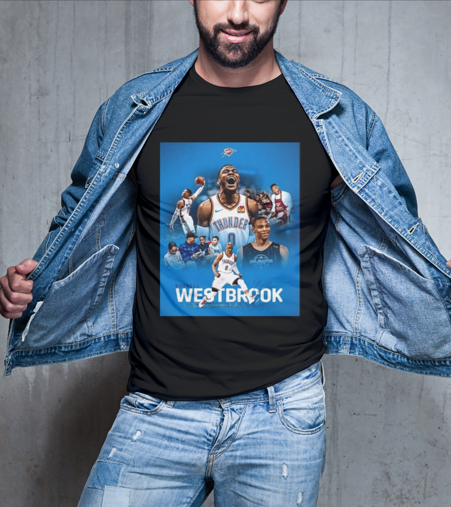 Russell Westbrook OKC Thunder Thank You For Everything Retirement T-Shirt