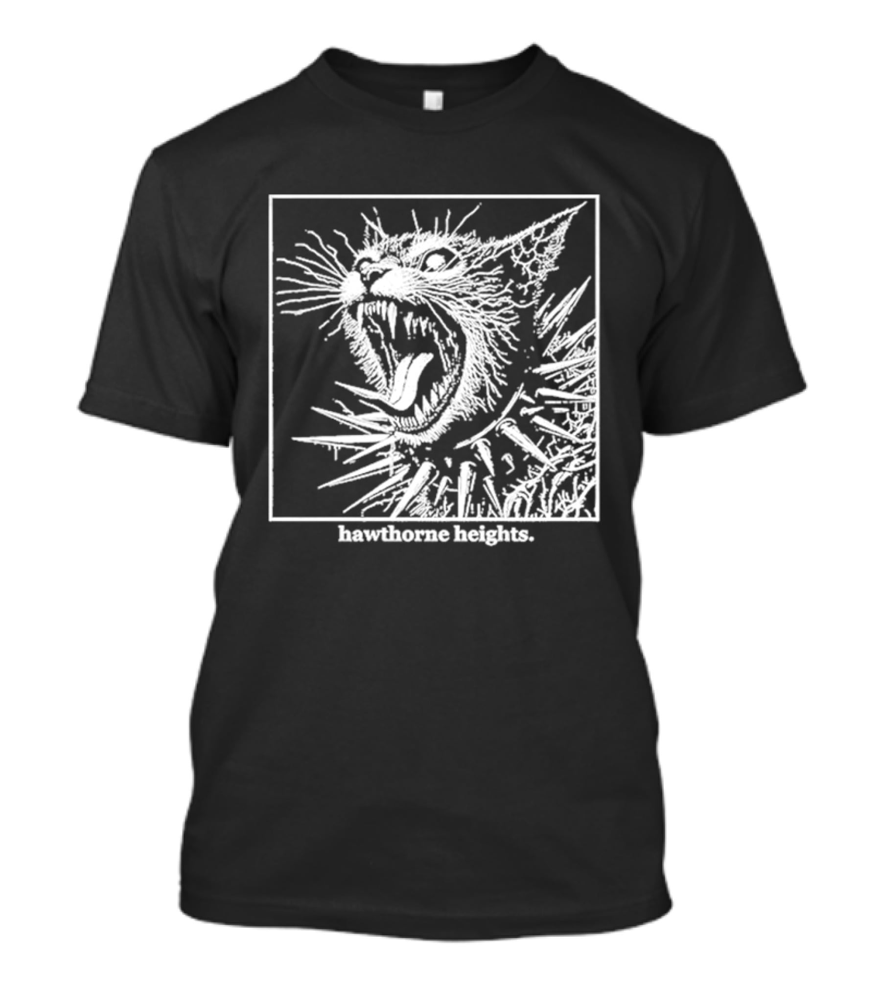 Hawthorne Heights Spiked Collar Cat Punk T-Shirt