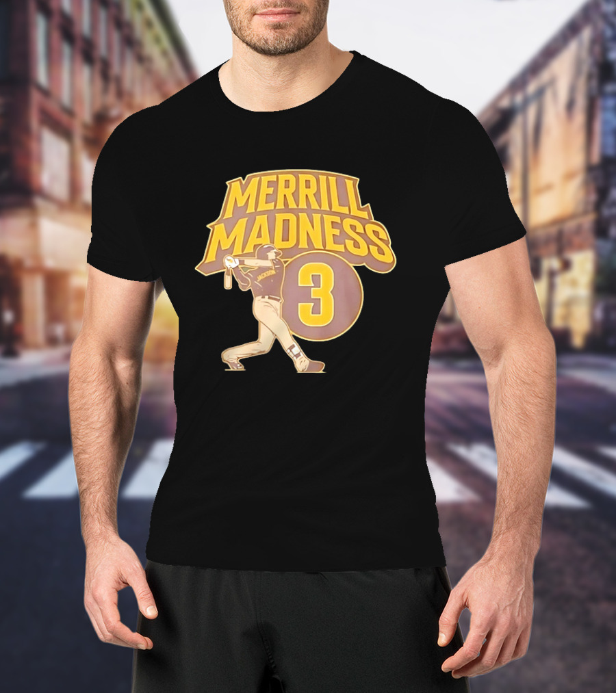 Merrill Madness 3 Jackson San Diego Padres T-Shirt