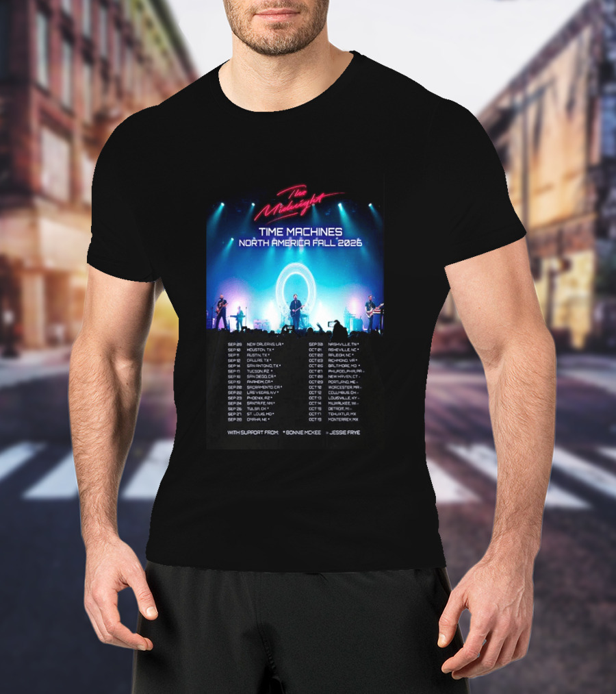 The Midnight Time Machines Tour North America Fall 2026 T-Shirt