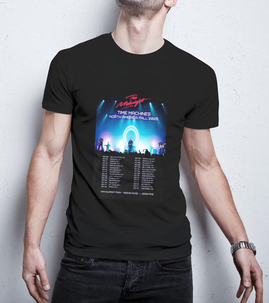 The Midnight Time Machines Tour North America Fall 2026 T-Shirt