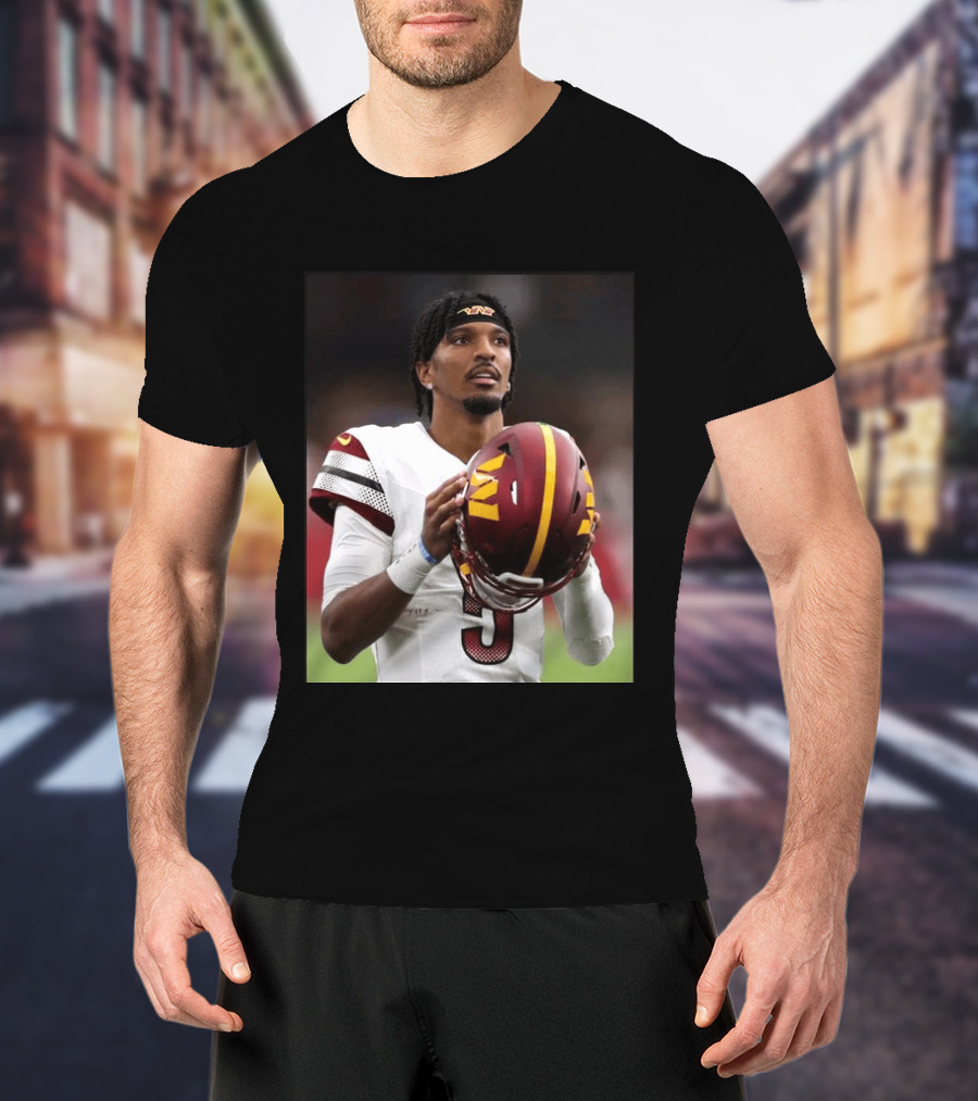 Washington Commanders Quarterback Jayden Daniels Football Player Sports T-Shirt