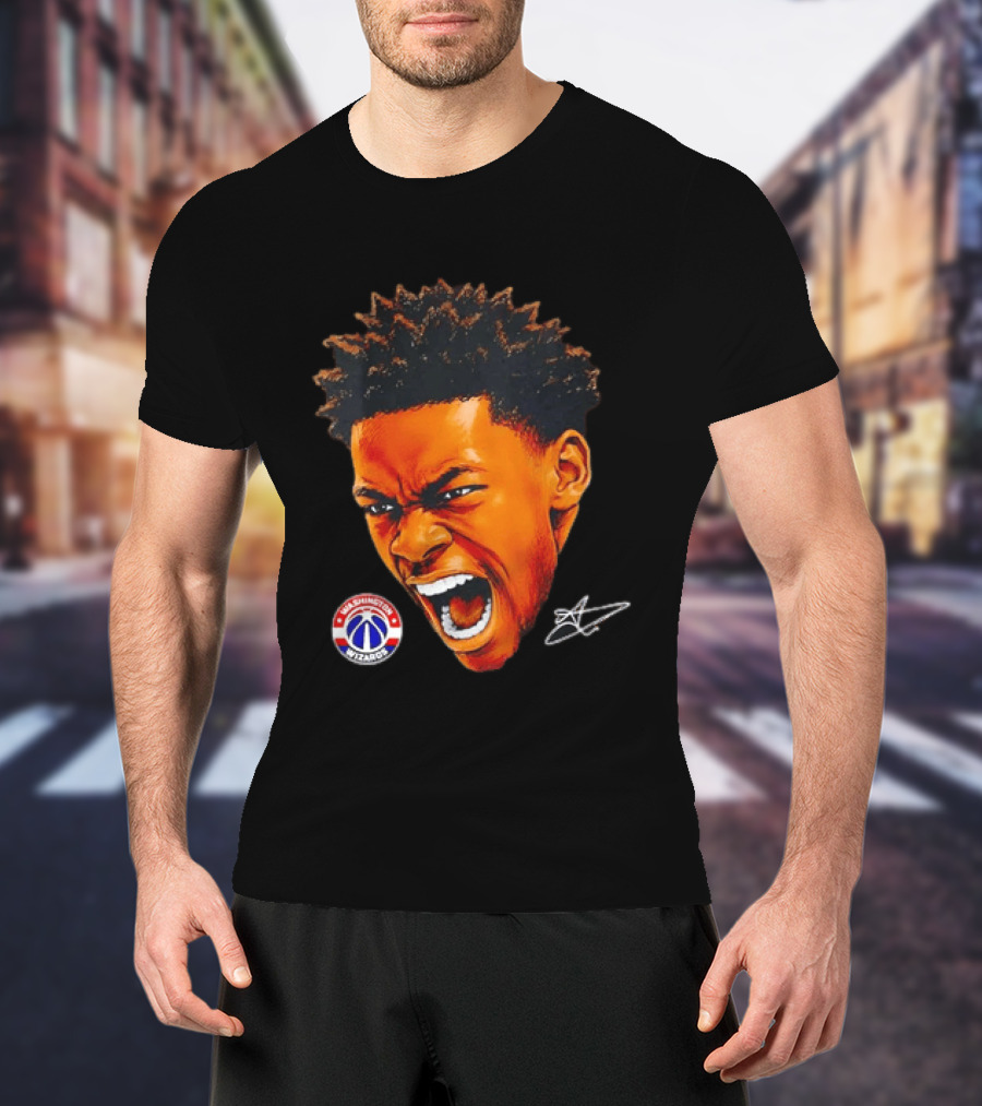 Washington Wizards Player Intense Expression NBA Basketball T-Shirt