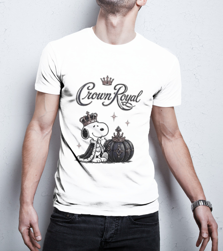 Peanuts Snoopy Crown Royal Boos Only With Crown And Royal T-Shirt