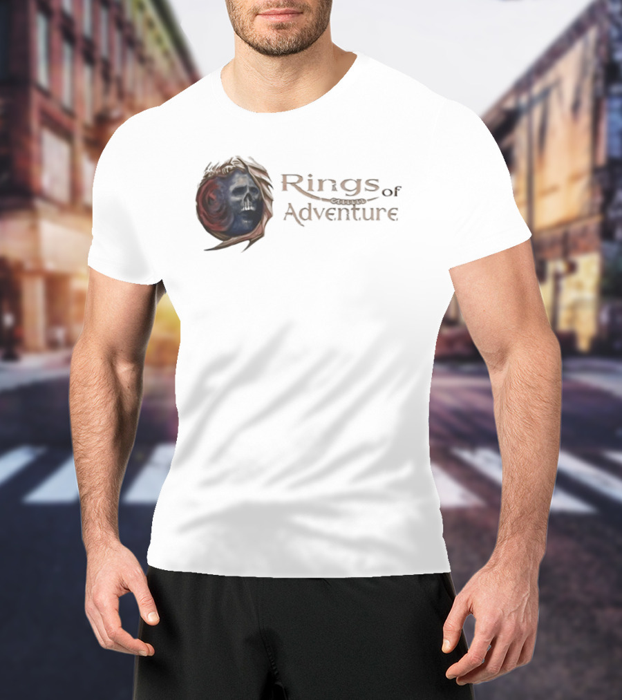 Rings Of Adventure Skull Fantasy T-Shirt