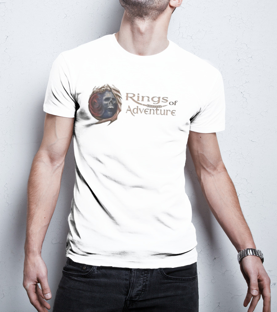 Rings Of Adventure Skull Fantasy T-Shirt