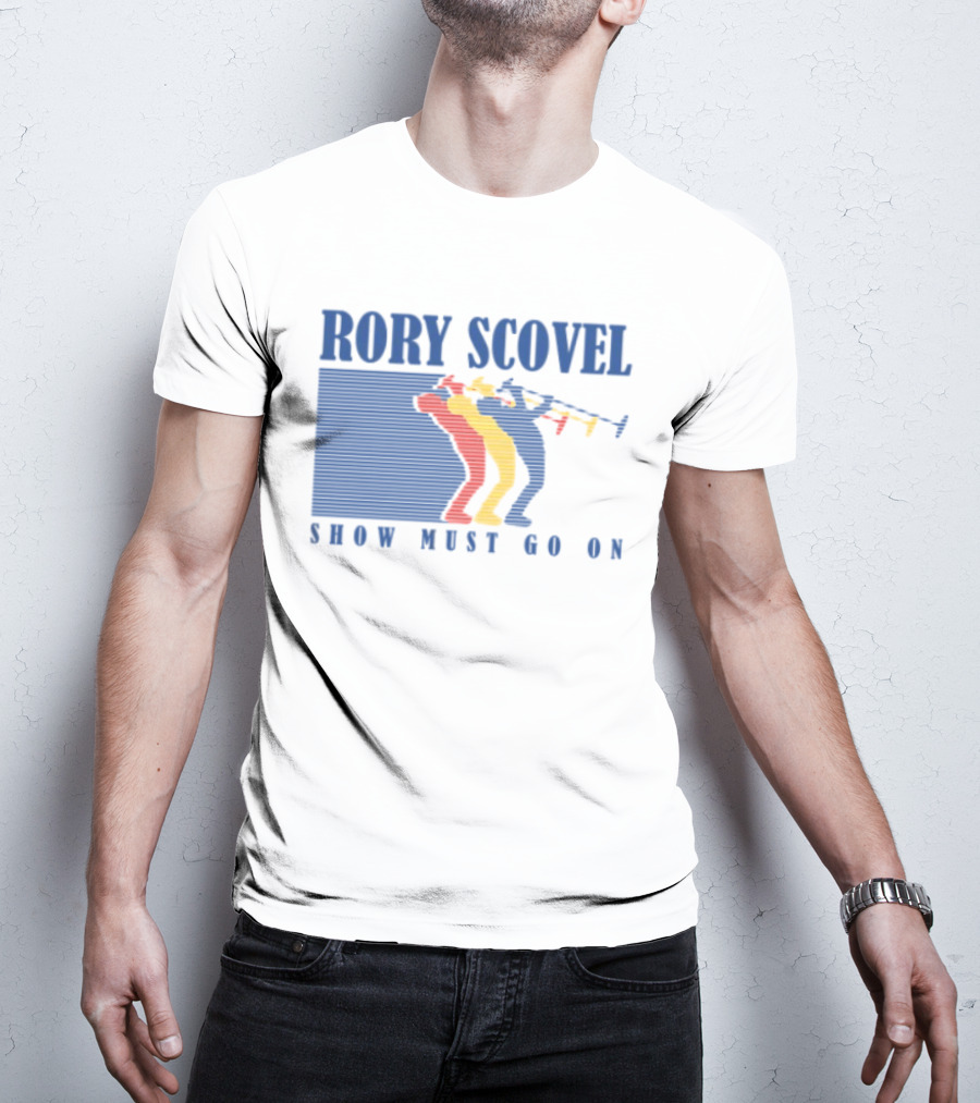Rory Scovel Show Must Go On Colorful Trumpet Players T-Shirt