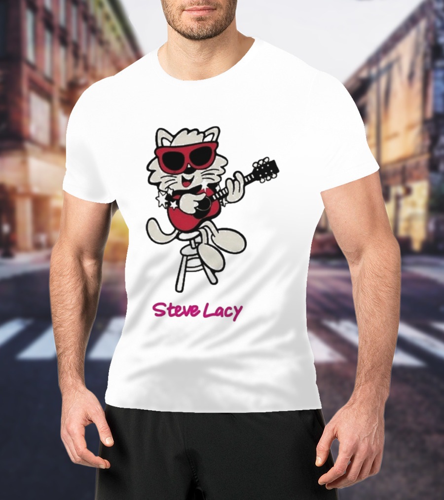 Steve Lacy 2026 Asia Tour Oh Yeah Cool Cat Playing Guitar T-Shirt