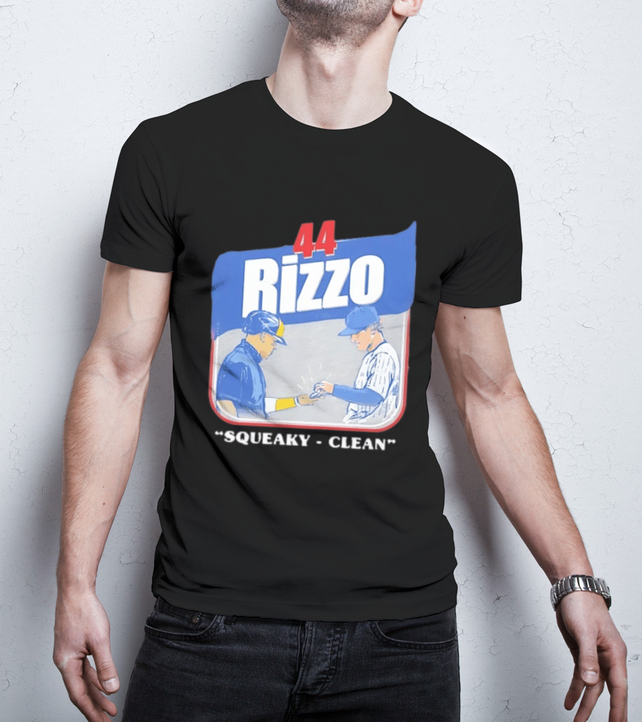 Anthony Rizzo 44 Squeaky Clean Baseball Exchange T-Shirt