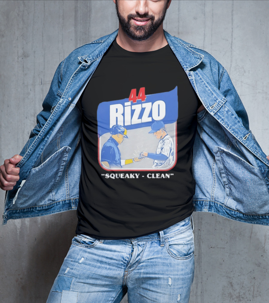 Anthony Rizzo 44 Squeaky Clean Baseball Exchange T-Shirt