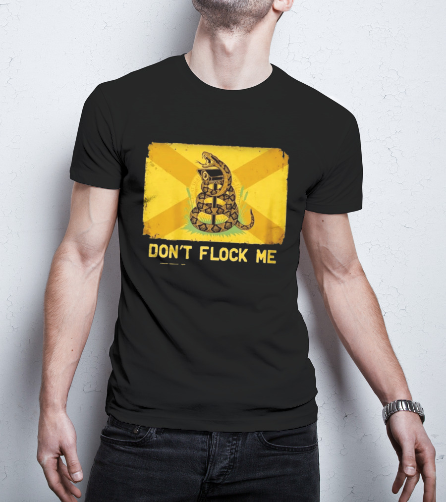 Florida Snake Surveillance Distressed Flag Don't Flock Me T-Shirt