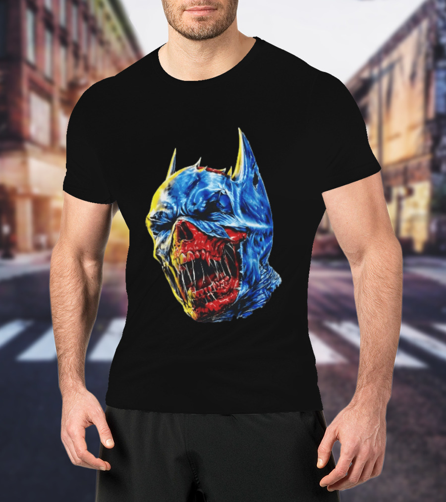 Batman DCeased Zombie Skull DC Comics Villainous Visage T-Shirt