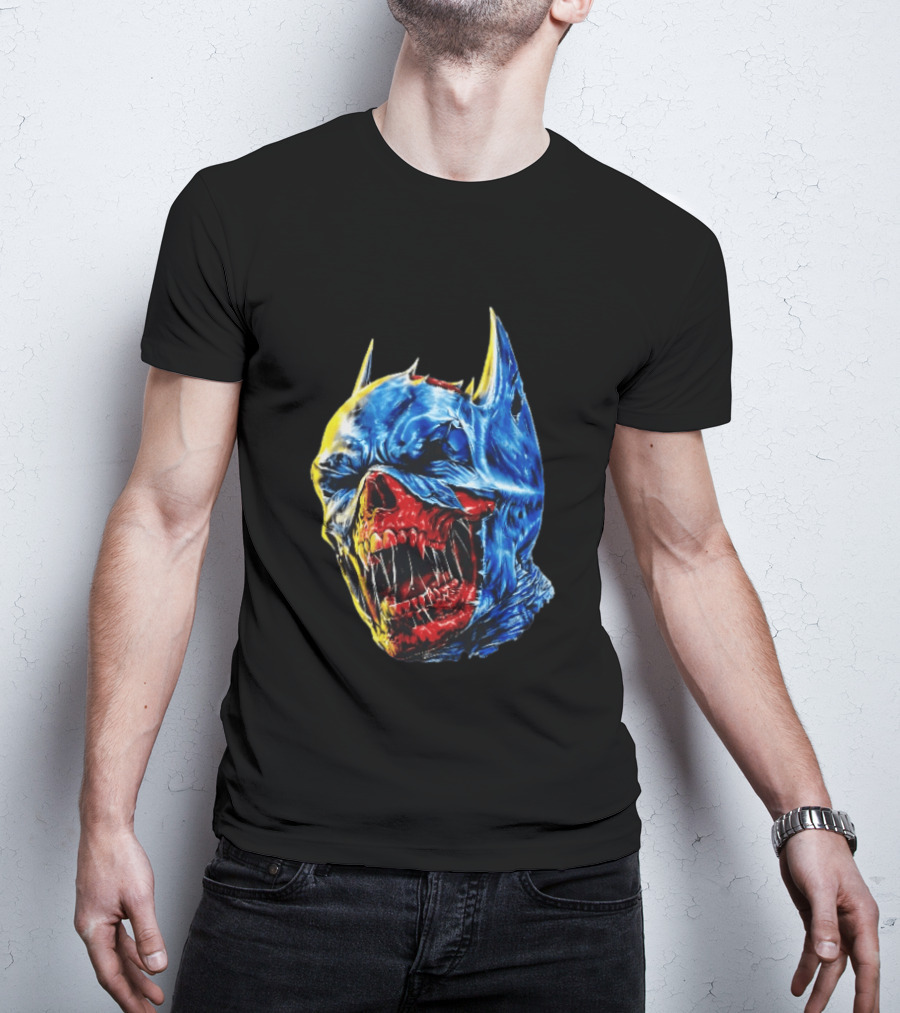 Batman DCeased Zombie Skull DC Comics Villainous Visage T-Shirt